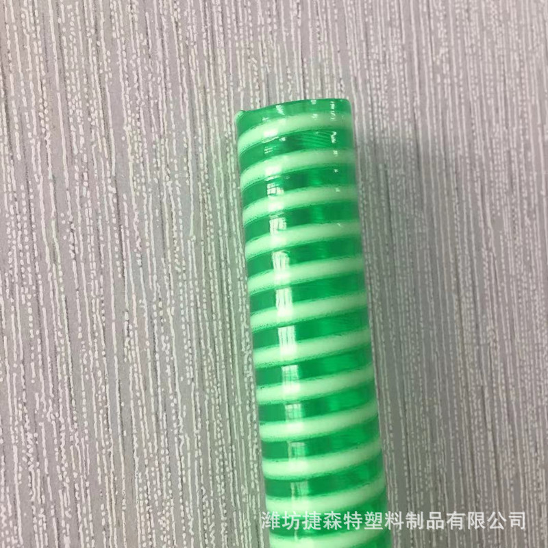 厂家直供PVC螺旋增强平筋管除尘吸粮内壁光滑物料颗粒输送塑筋管