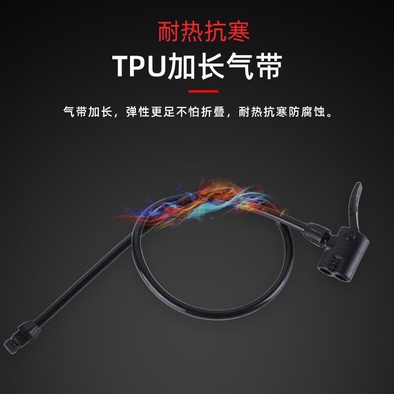 De acero inoxidable de alta presión inflador bicicleta coche eléctrico motocicleta coche hogar inflador baloncesto inflador