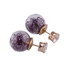 Fashionable glossy crystal, double-sided earrings from pearl, Aliexpress, European style