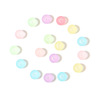 100 pieces/Bao Yayli Macaron color with holes and paint, transparent scrub, diy beaded beaded jewelry wholesale