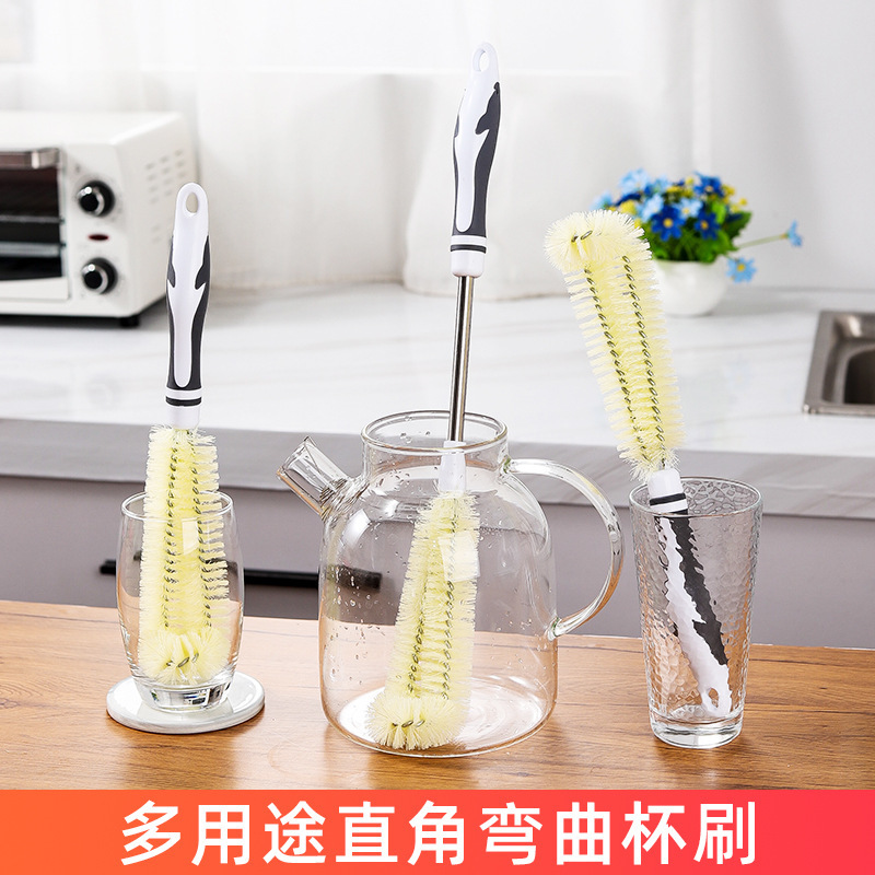Cup Brush No Dead Angle Cleaning Long Handle Small Brush Brush Tea Stain Washing Cup Cleaning Brush Bottle Cleaning