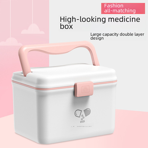 Waimai and Ele.me Style Household Plastic First-Aid Box for Medicine Storage and Medical Use