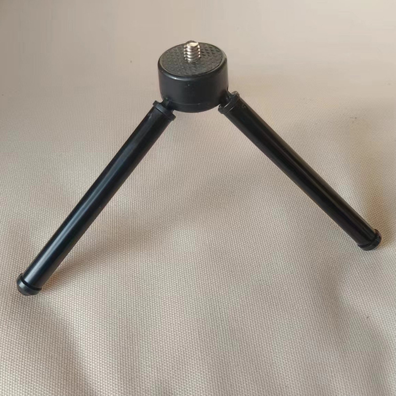 手机摄影器材三脚架铝合金伸缩二节三角架桌面相机三脚支架轻便
