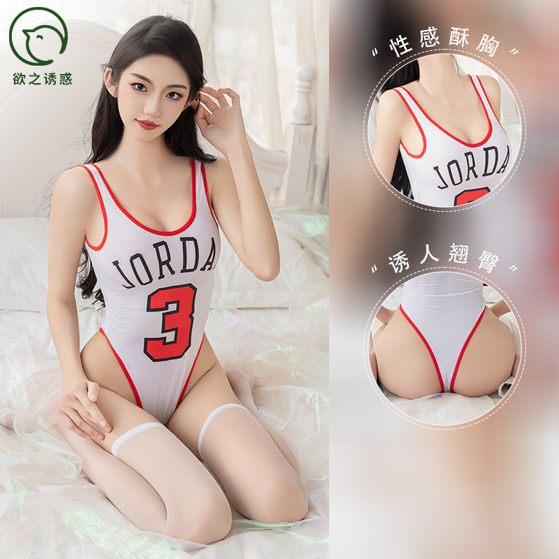 Football Baby Pure Desire Temptation Japanese and Korean Jumpsuit Nightclub Girl Shikushui Pure Desire Sexy Low-Cut Sexy Lingerie