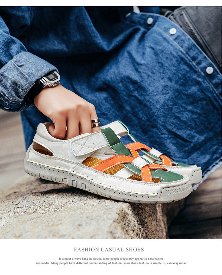Dép sandal nữ quai ngang đế bằng dệt mềm nhẹ chống trượt đi biển — 2509 màu, 2509 màu hồng, 2509 quả mơ, 2509 xanh chi tiết 15