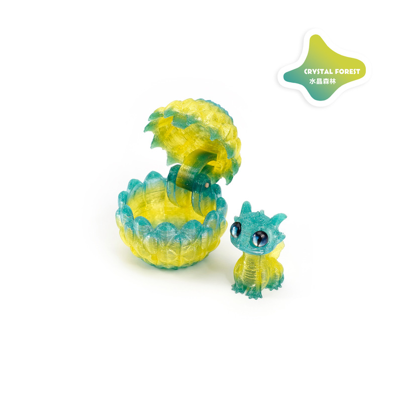 3Dプリント開閉ドラゴンエッグセット、かわいいペットドラゴンオーナメント、手作りギフト、組み立てられたカラフルな装飾、クリエイティブでトレンディなおもちゃ|undefined