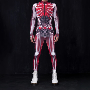 2024 Halloween New Hot Selling One-Piece Bodysuit 3D Digital Printing Adult Cosplay One-Piece Costume