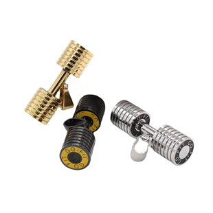 P0880 foreign trade jewelry wholesale European and American gym muscle men barbell dumbbell men hip-hop titanium steel necklace