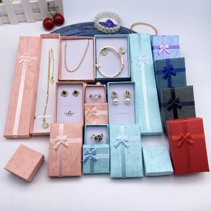 Special offer 4*4 ring box manufacturer 5*8 Yuncai jewelry box 7*9 bracelet box long necklace pendant box hot print logo