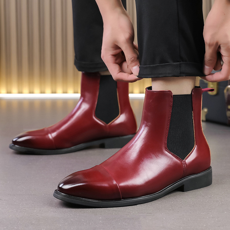 Transfronterizo de manga de hombre 2024, otoño y invierno, nuevas botas Chelsea de hombre 38 - 46 botas de hombre