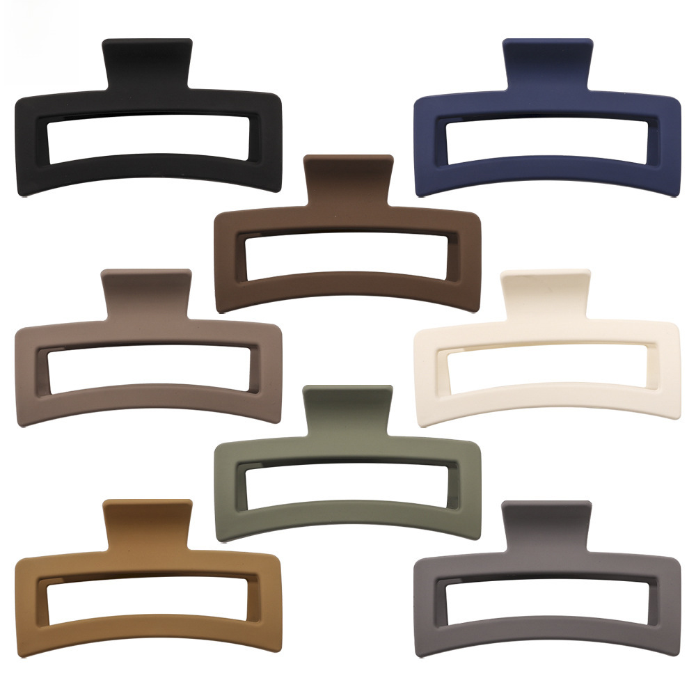Oversized Shark Hair Claw Clip, Korean Morandi Style Hair Accessory_voghion.com