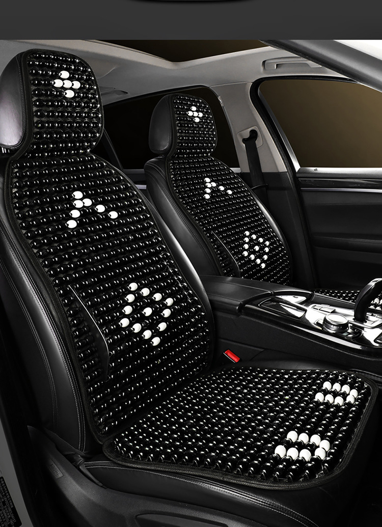 25 years new summer wooden beads car seat cushion waist support single seat car cushion summer breathable special car mat
