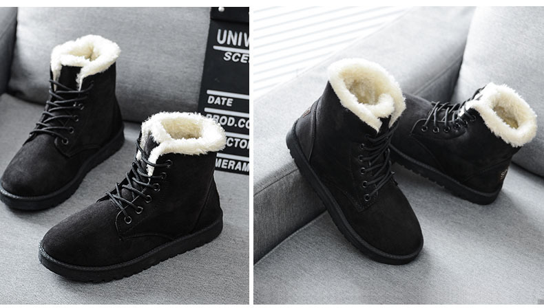 Cotton shoes plus velvet and thickened Martin boots for women 2023 winter new style warm, comfortable and casual cross-border cotton boots short-tube_viptrois.com