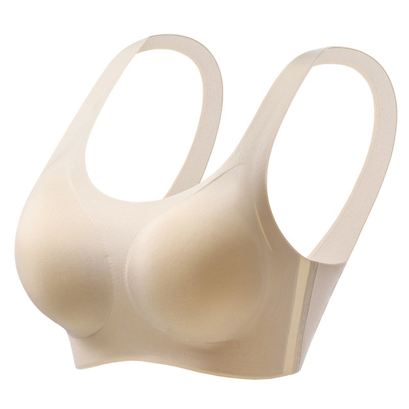 Sin anillo de acero, envoltura estable, pecho pequeño de niña, sujetador de copa vacío, ropa interior, pecho pequeño de mujer, ropa interior de mujer sin costuras