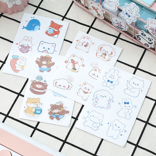 Special-shaped essential oil patches for children, cartoon non-woven fabrics, outdoor non-mosquito stickers, baby and adult plant wholesale