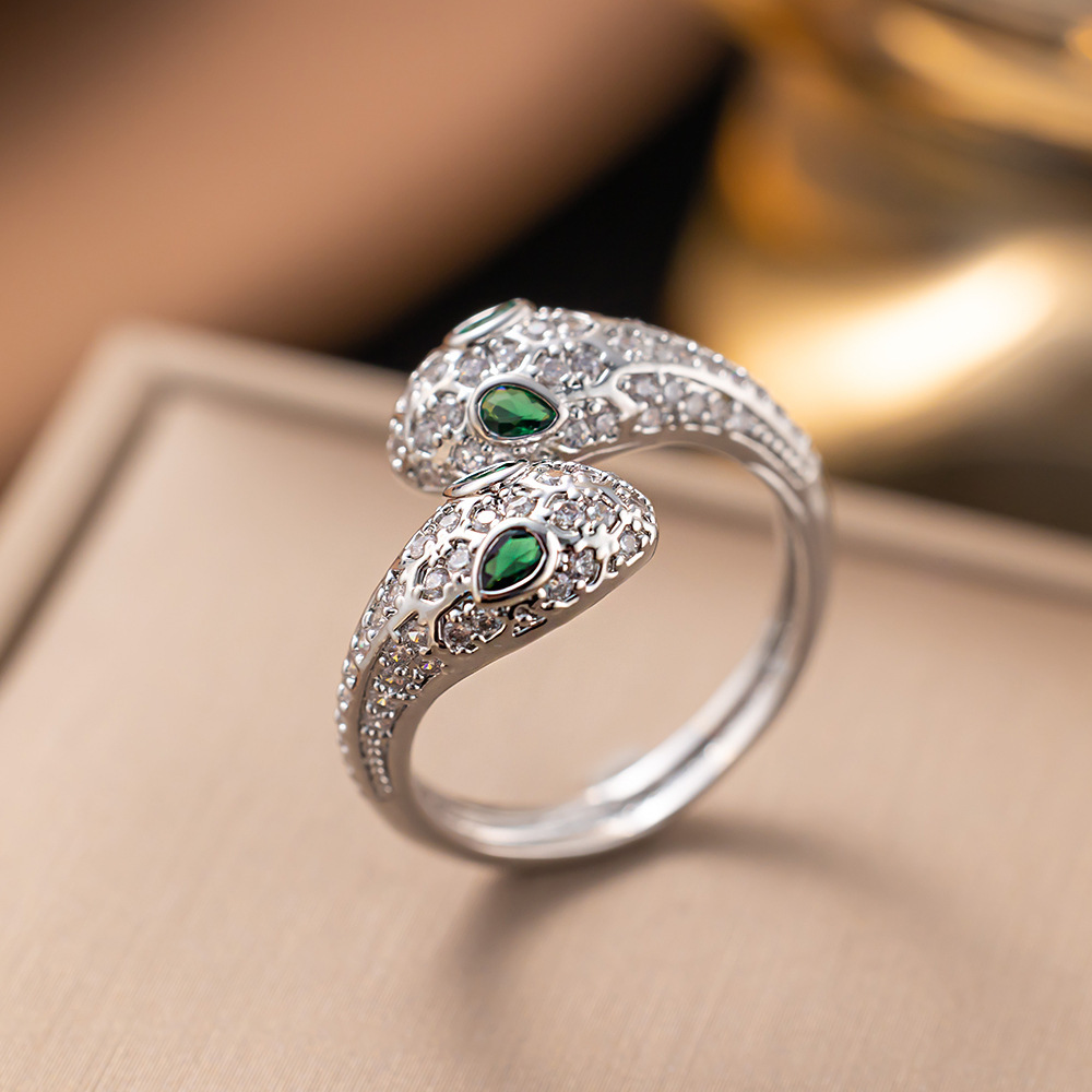8g Weight Zircon Inlay Material Open Rings Classification 1 Piece Quantity Daily Occasion Copper Material Heart Shape, Bow Knot Pattern All Seasons Season Women's Gender Elegant Style Waterproof Non Tarnish Craft PVD Coated Real Gold Plated Heart Shape Bow Knot 304 Stainless Steel Elegant Glam Waterproof Non Tarnish Open Rings 20