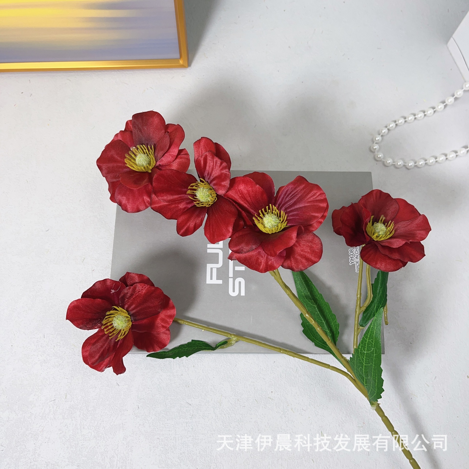 6 나비 꽃-빨간색