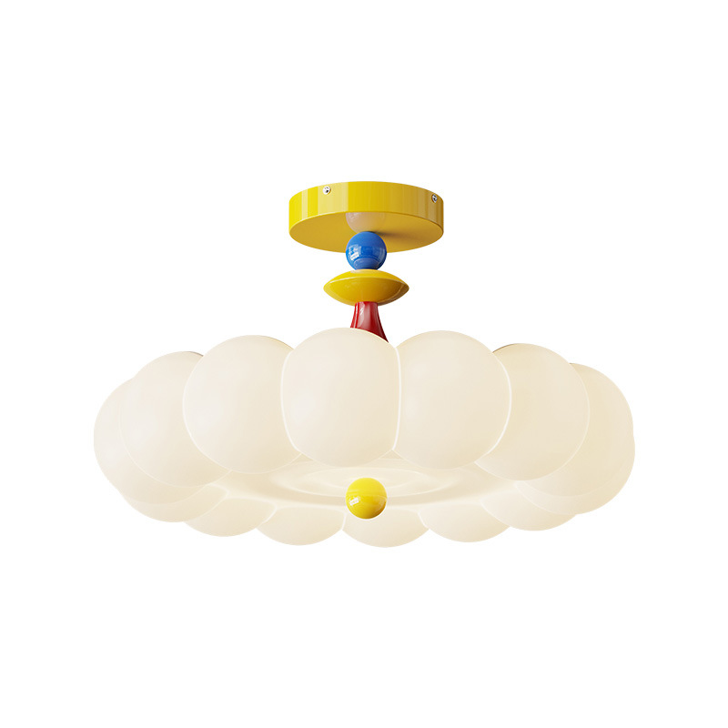 Memphis crema viento habitación de niños luz de techo 2026 nueva dopamina de espectro completo luces de dormitorio de alta calidad 412L