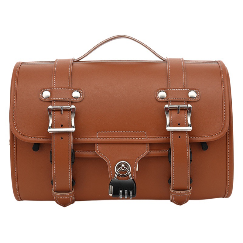 Motorcycle rear tail bag rear seat bag Dayang Honda split line Haojue Suzuki pedal waterproof retro Universal Shelf bag