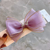 Advanced children's headband with bow, hair accessory, Korean style, high-quality style