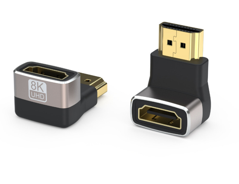 8K60hz 超高精細 HDMI アダプターからミニ/マイクロ 90 度オス - メス HDMI 延長ケーブル アダプター|undefined
