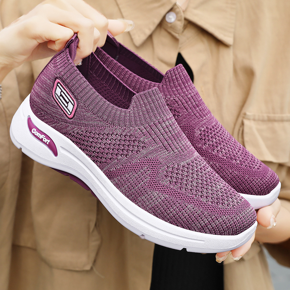 Zapatos de mujer verano nuevo estilo zapatos individuales de un pie zapatos perezosos de suela suave zapatos casuales ligeros y transpirables zapatos de mujer de comercio exterior al por mayor