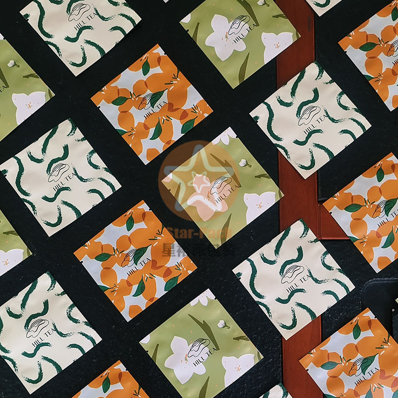 彩印一次性独立小泡袋茶叶铝箔袋