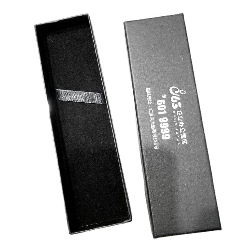 批发天地盖纸盒长方形礼品笔盒上下盖硬卡纸盒礼品笔现货金属笔盒