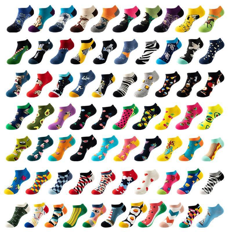Wholesale Novelty Funny Socks Unisex Cotton Socks Men's Short Ankle Socks Men's Summer Socks