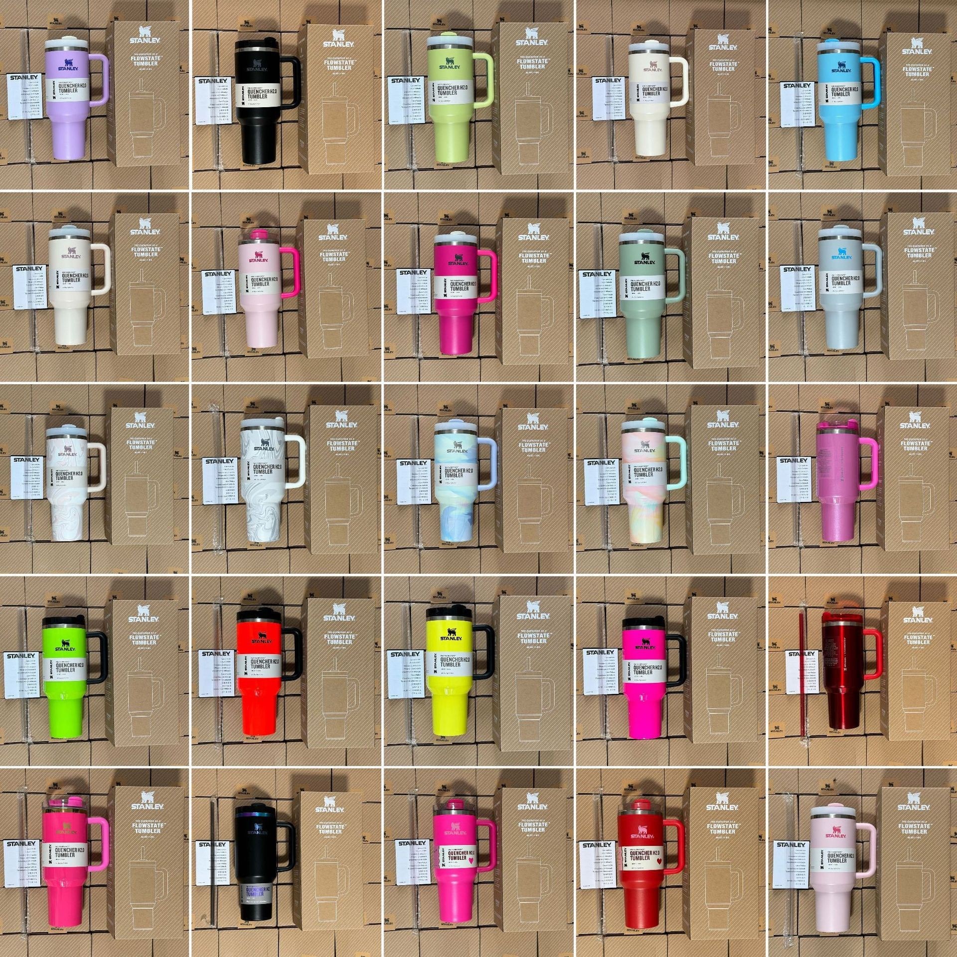 跨境STANLEY史丹利保温杯不锈钢 吸管杯便携户外车载运动杯大容量