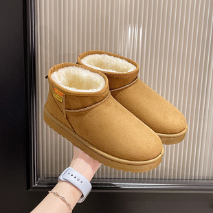 Foreign trade 2024 new winter 36 yards ~ 44 yards warm fleece-lined cotton shoes cross-border wear non-slip round cotton shoes