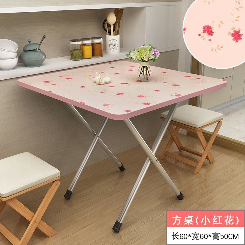 折りたたみテーブル、家庭用ダイニングテーブル、賃貸住宅、賃貸、小さなテーブル、寮、屋外ポータブル屋台、シンプルな正方形テーブル|undefined