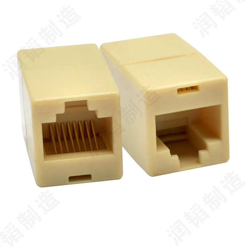 [Оптовая прямого провода сетевой кабель соединитель штырь RJ45 гигабитный экранированный двойной коннектор]