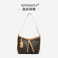 百搭老花托特包轻奢印花包包女式2025新款高级感大容量单肩斜挎包