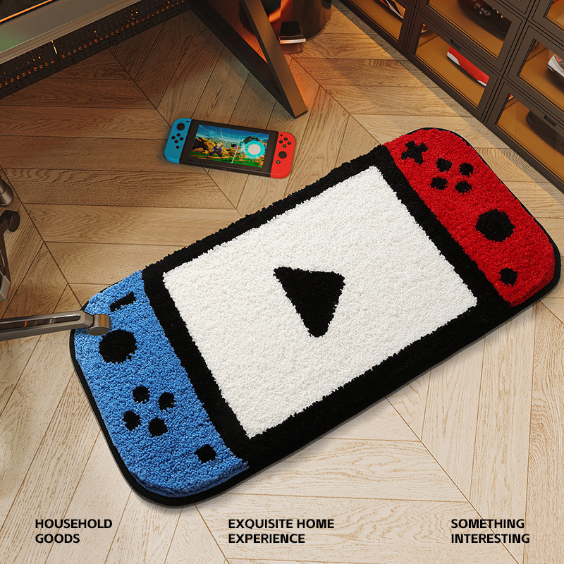 Esports room switch game console floor mat bedroom plush carpet thickened bedside blanket sofa bay window mat