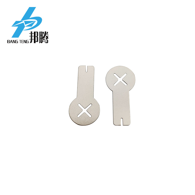 现货供应邦腾26650锂电池镍片 1S1P纯镍连接片十字孔