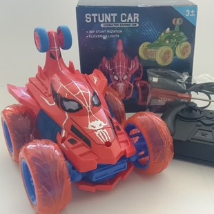 Spider Kidsren's 2.4g Light Remote Control 360 Tumbling Technology Cross-Border Off-Road Boy Light Remote Control Dump Truck Toy