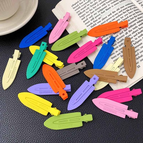 White Deer's same style seamless hairpin for women, side forehead bangs, small clip, makeup hairpin, duckbill clip, headwear