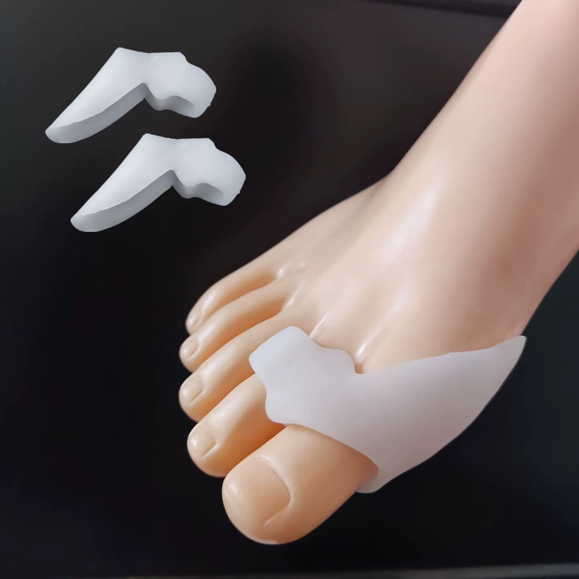 SEBS Двойное отверстие для разреза ног силиконовая стелька для ступни ступни штифта штифта штифта штифта защитный чехол для ног