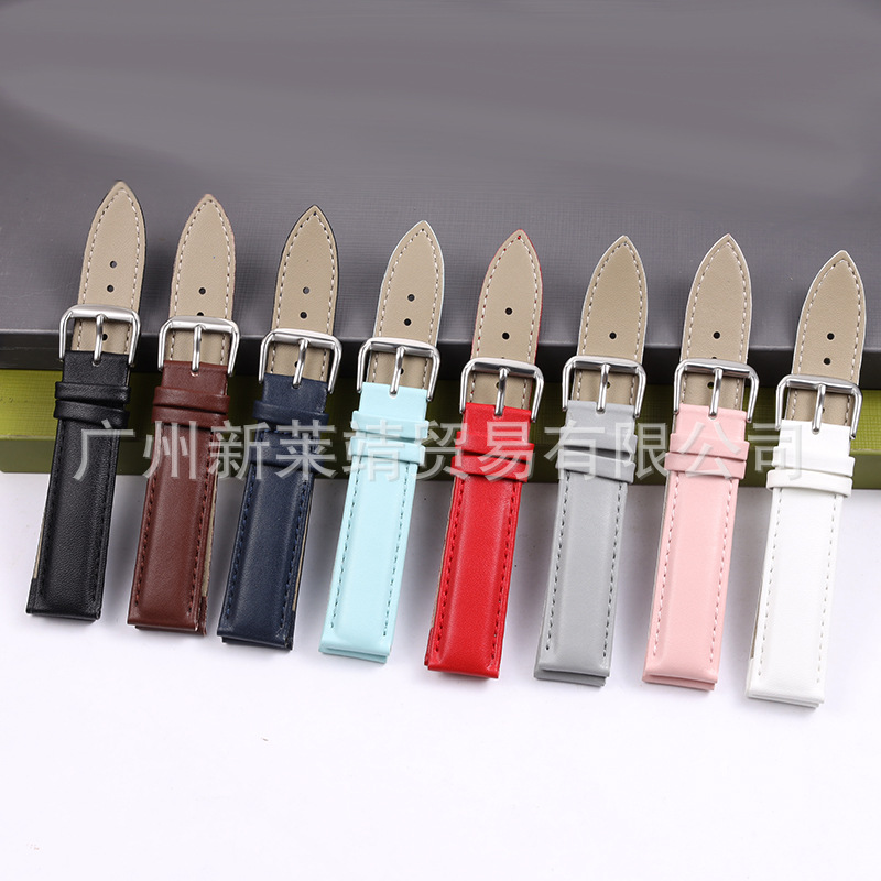 [Venta directa de fábrica] correa de reloj de cuero de ternero aguja de correa de reloj de pulsera de reloj general de cuero de vaca suave aguja al por mayor transfronteriza