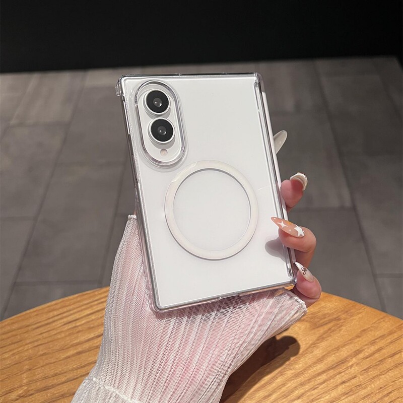 Suitable for Samsung Galaxy Z Fold8 left and right folding magnetic phone case PC simple transparent hard case Flip8 Suitable for Samsung Galaxy Z Fold8 left and right folding magnetic phone case PC simple transparent hard case Flip8