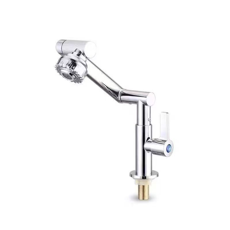 Southeast Asian single cold water kitchen sink, balcony laundry sink faucet, household rotatable single cold faucet, stainless steel undefined