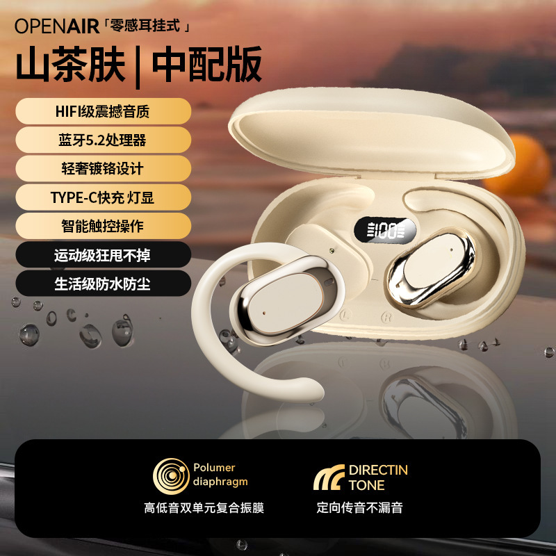 柏林之声2025新款骨传导运动无线蓝牙耳机不入耳挂耳式降噪长续航|undefined