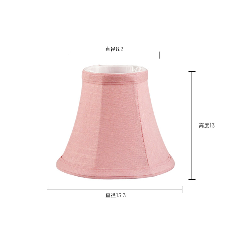 Nueva pantalla de lámpara de tela china No. 2 boca superior 82 * boca inferior 153 * altura oblicua 130