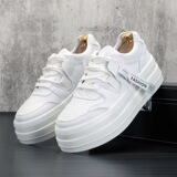 Высокая универсальная демисезонная белая обувь на платформе, высокие кроссовки, тренд сезона