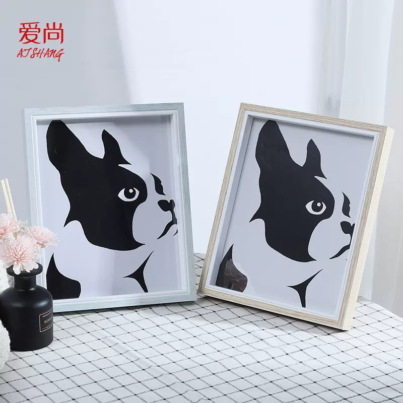 供应DIY加厚立体相框 餐厅桌面照片框 多规格木质相框摆台
