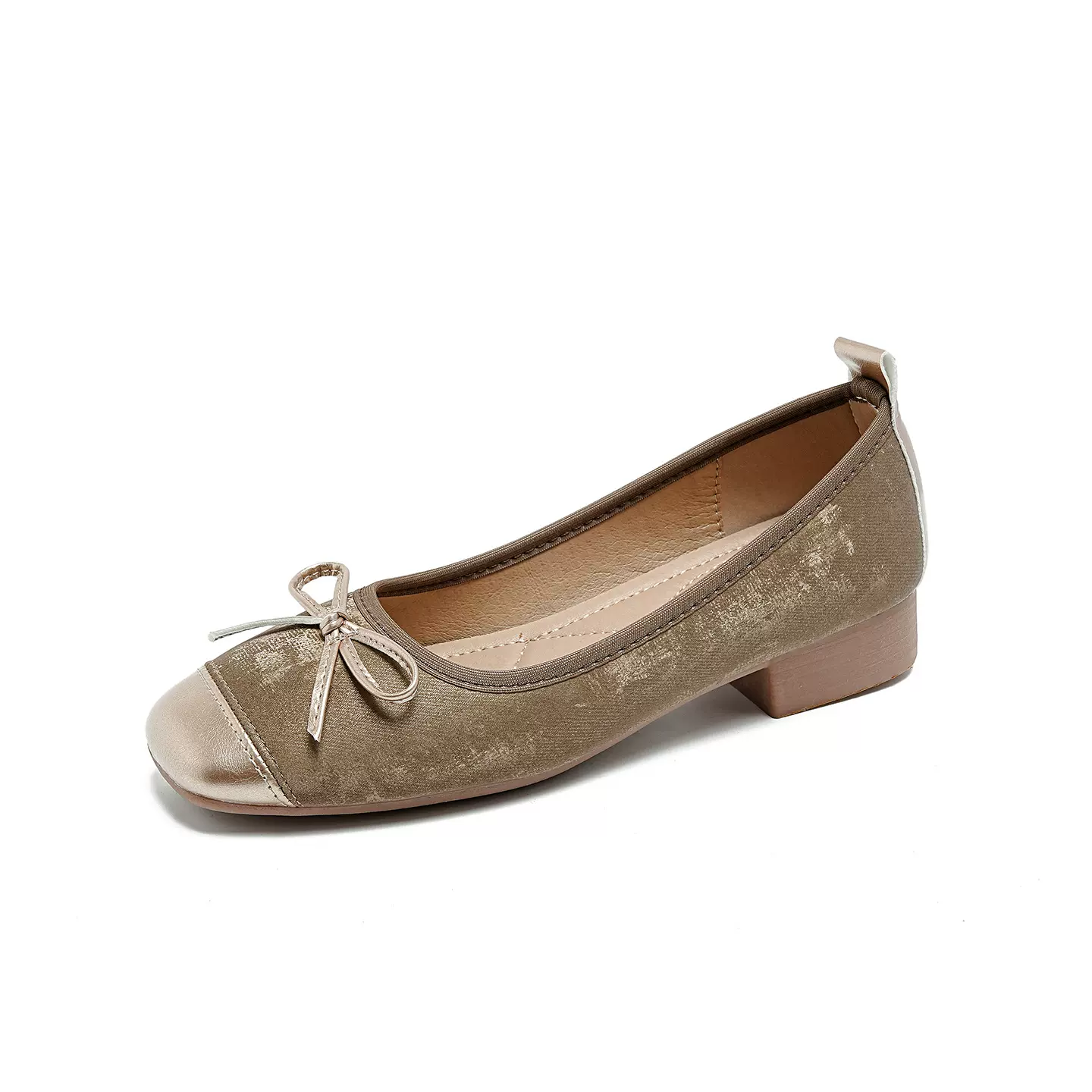 8008-6新款2025春秋季软底舒适一脚蹬妈妈浅口单鞋女一件代发