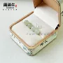 圆形低调镶嵌天然耳钉