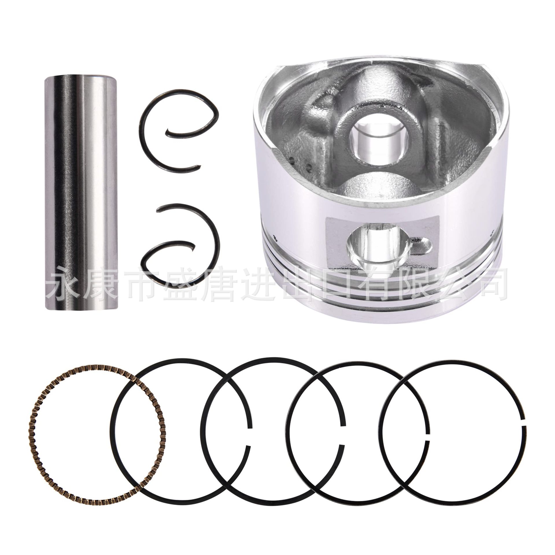 GOOFIT 52.4mm Cylinder Piston Ring Assembly Fit 110cc Taotao Roketa Sunl
