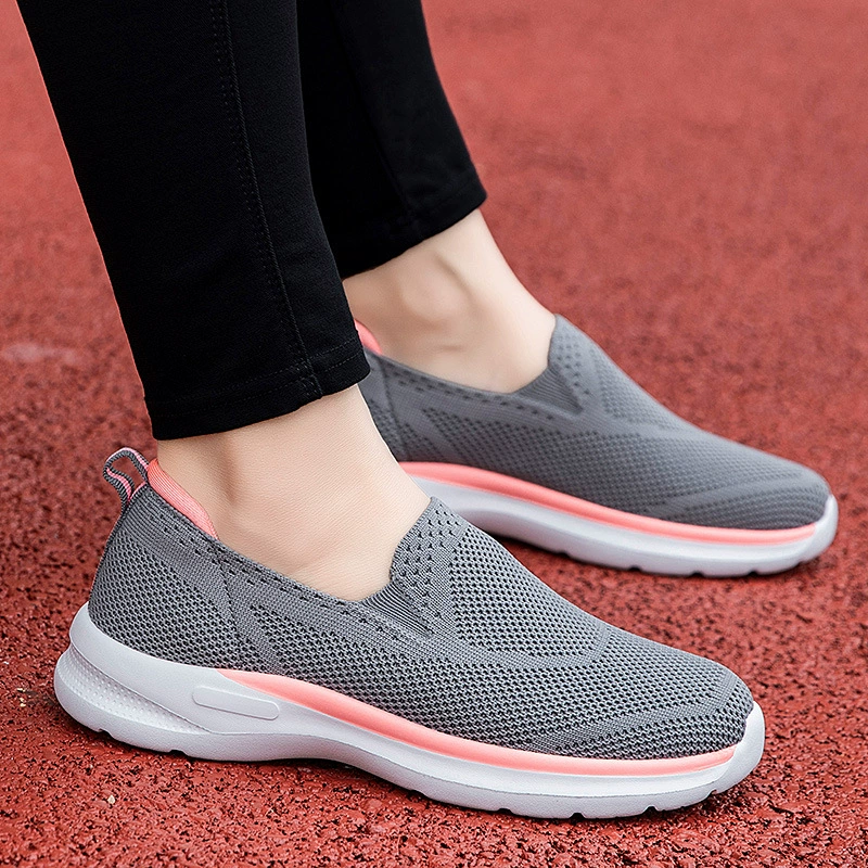 Летняя новая прогулочная обувь на мягкой подошве для ног Нескользящая обувь для пар для пожилых мам, мужская обувь больших размеров, женская обувь